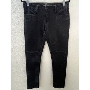 LEVI'S Womens SIZE 11M (30x32) Black 524 Skinny Seamed JEAN w/ Extra Pockets EUC